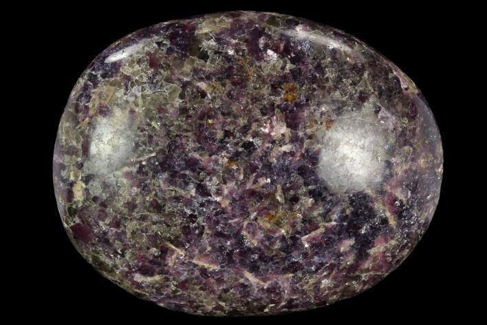 Sparkly, Purple Lepidolite Palm Stone - Madagascar #119283
